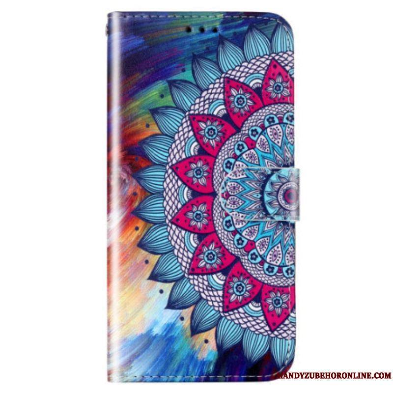 Housse Xiaomi 12 Lite Mandala Coloré à Lanière