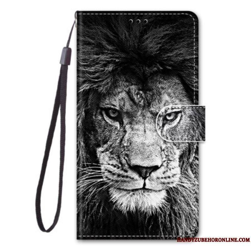 Housse Xiaomi 13 Lion à Lanière