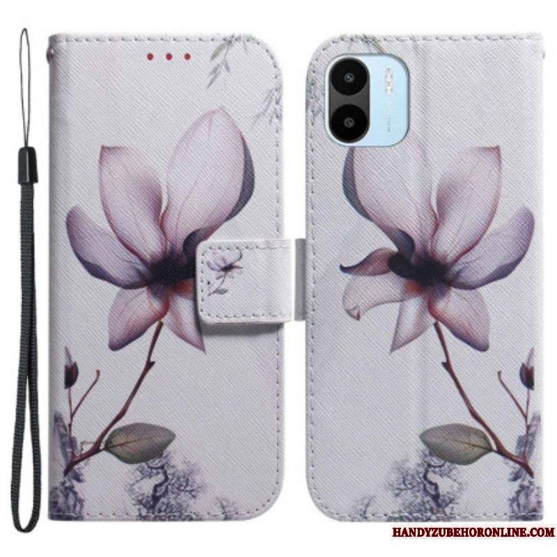 Housse Xiaomi Redmi A1 Fleur Vieux Rose