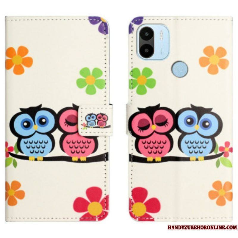 Housse Xiaomi Redmi A1 Hiboux et Fleurs