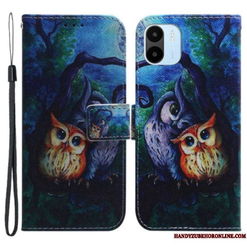 Housse Xiaomi Redmi A1 Peinture de Hiboux