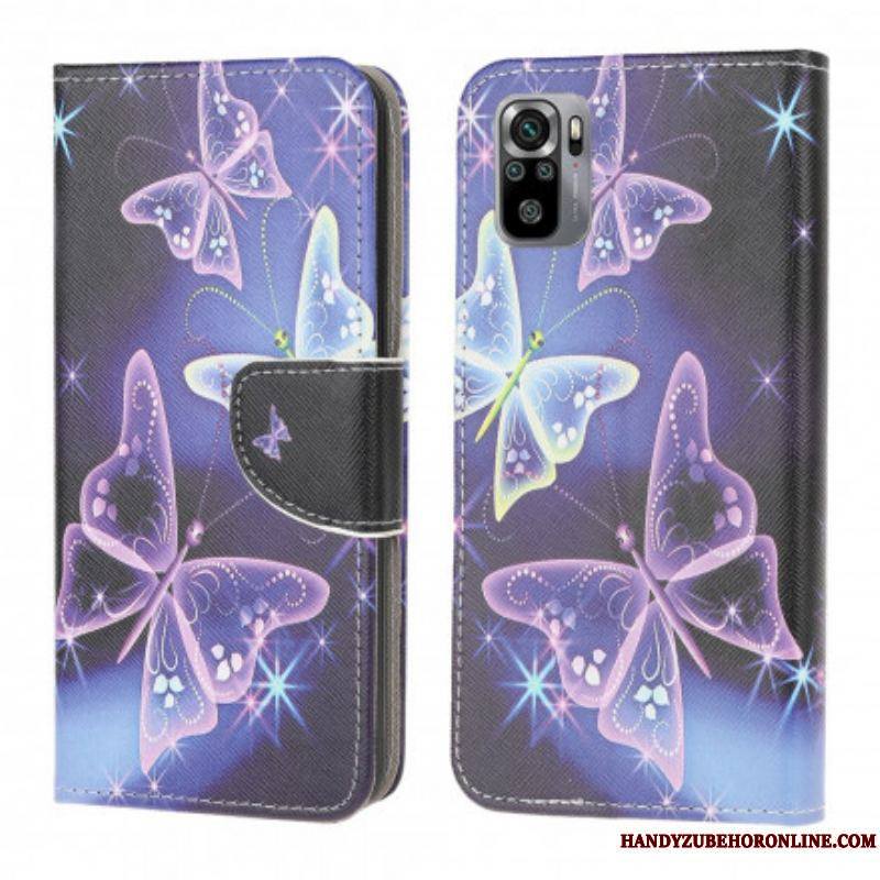 Housse Xiaomi Redmi Note 10/10S/Poco M5s Butterflies