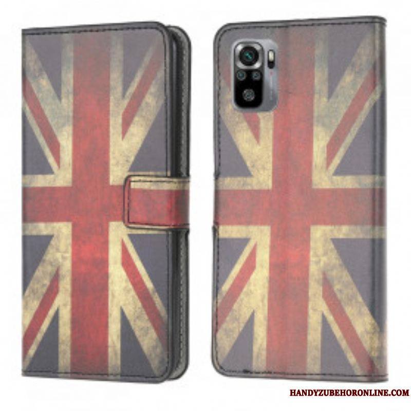 Housse Xiaomi Redmi Note 10/10S/Poco M5s Drapeau Angleterre