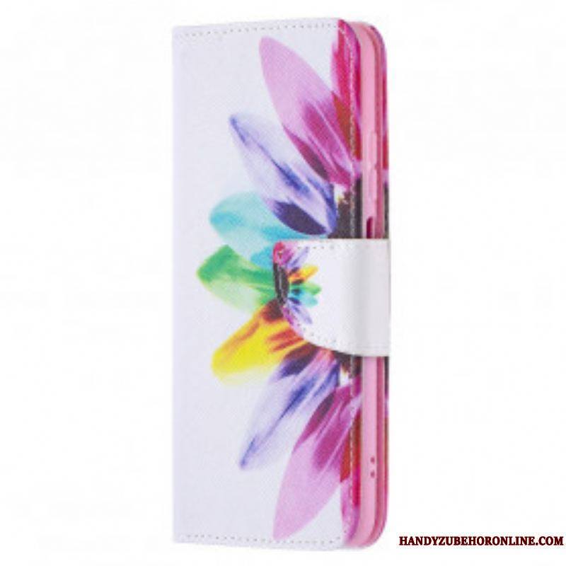 Housse Xiaomi Redmi Note 10/10S/Poco M5s Fleur Aquarelle