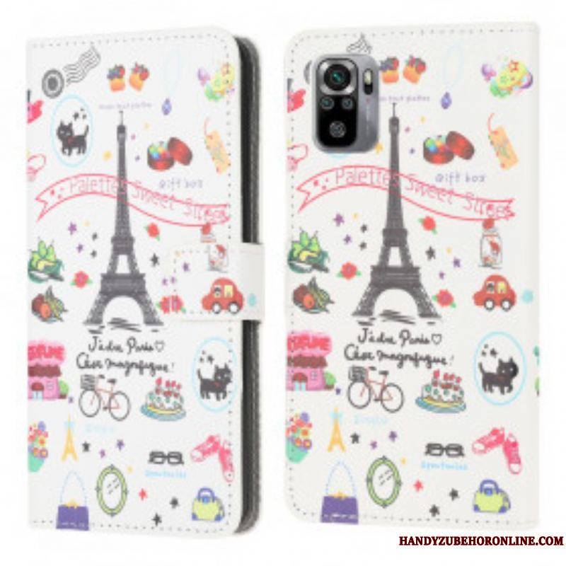 Housse Xiaomi Redmi Note 10/10S/Poco M5s J'adore Paris