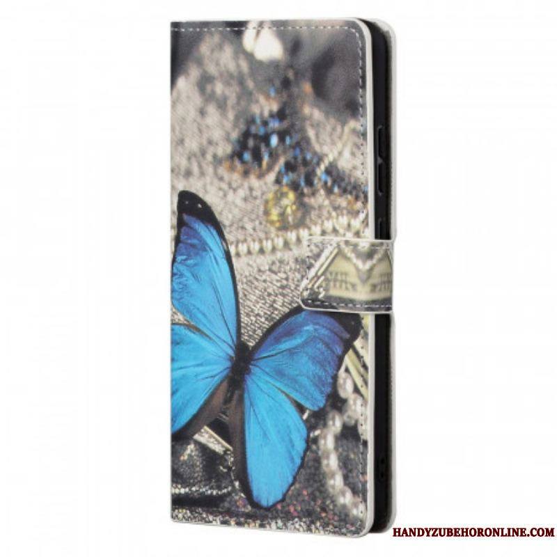 Housse Xiaomi Redmi Note 11 / 11s Papillon Bleu