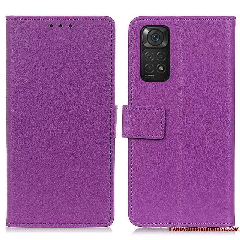 Housse Xiaomi Redmi Note 11 / 11s Simili Cuir Litchi Premium