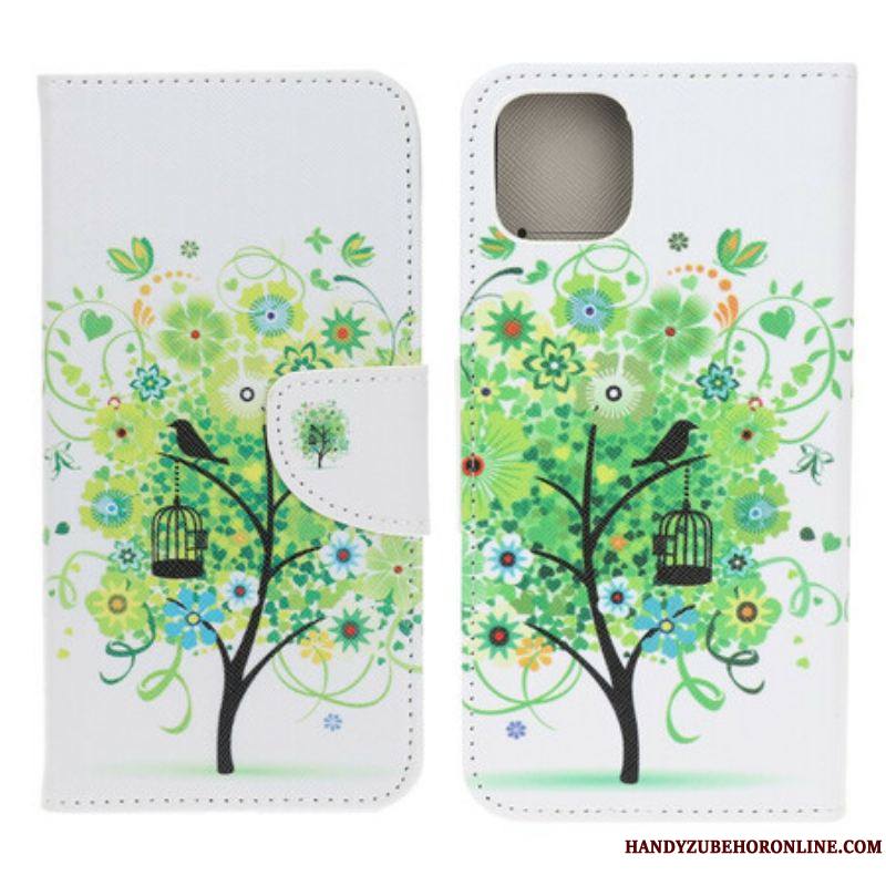 Housse iPhone 13 Mini Arbre Fleuri