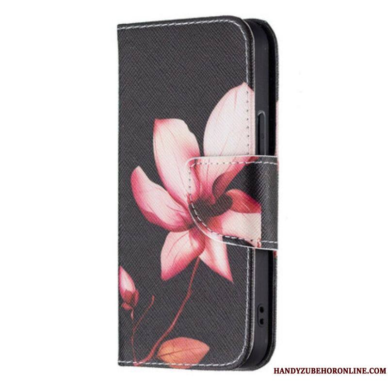 Housse iPhone 13 Mini Fleur Rose