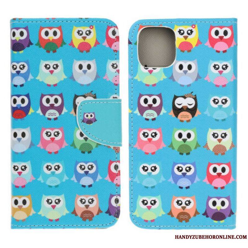 Housse iPhone 13 Mini Multiples Hiboux
