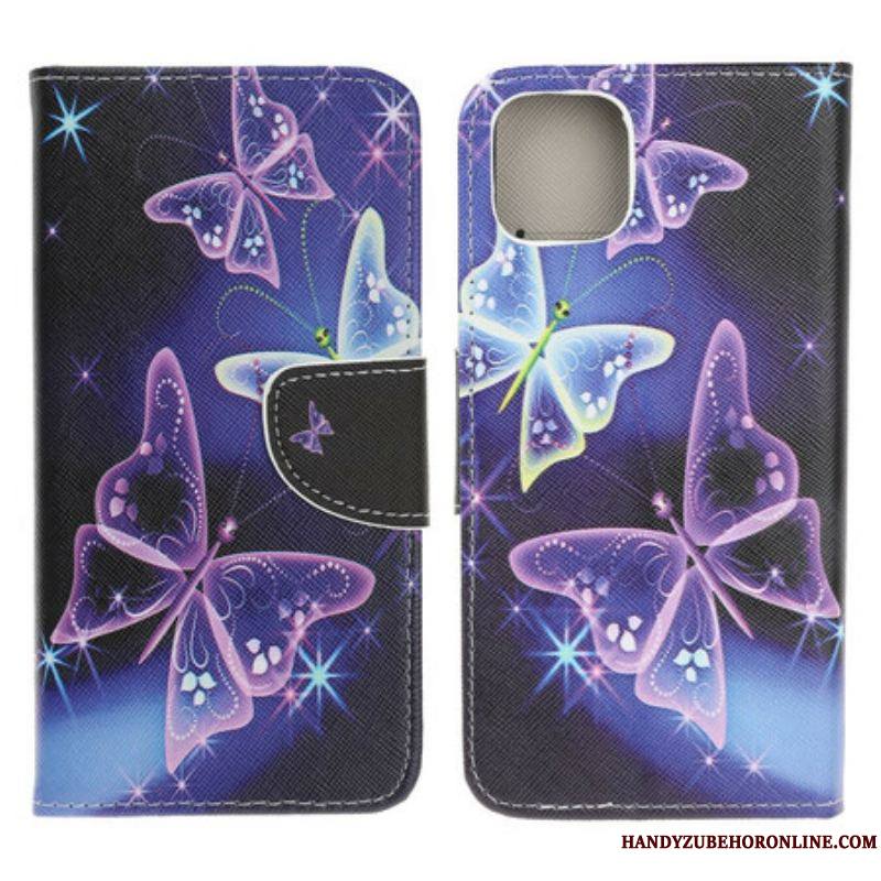 Housse iPhone 13 Mini Papillons Modernes