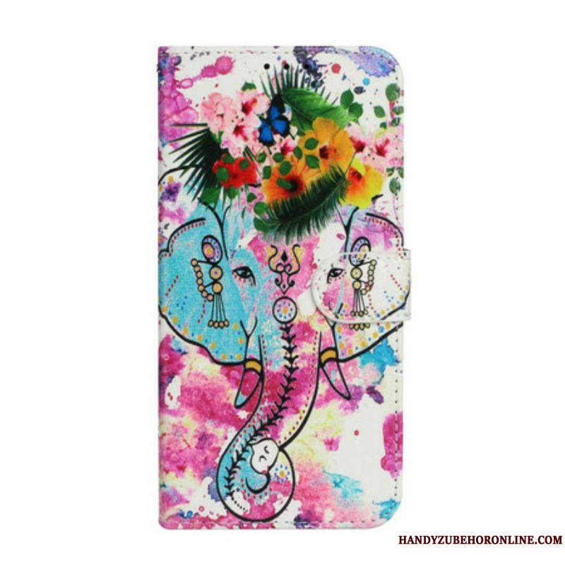 Housse iPhone 13 Mini Peinture Éléphant