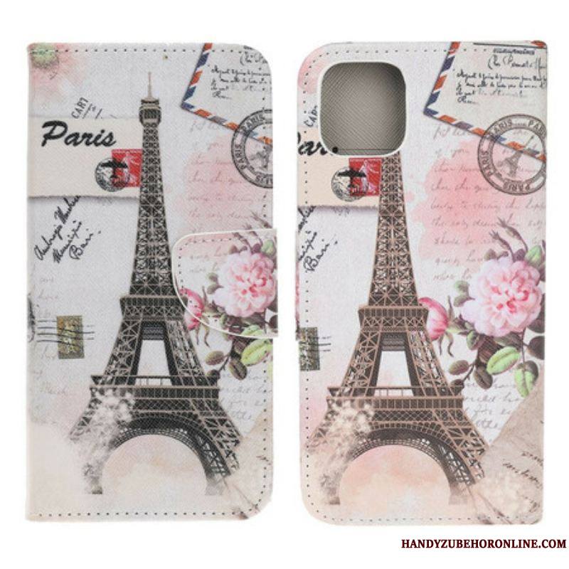 Housse iPhone 13 Mini Tour Eiffel Rétro