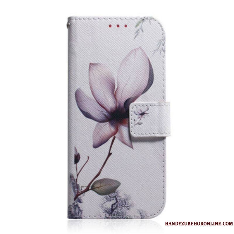 Housse iPhone 13 Pro Fleur Vieux Rose