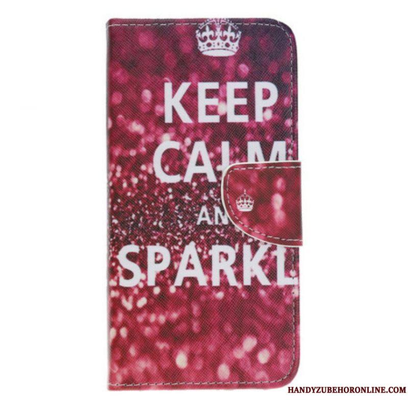 Housse iPhone 13 Pro Keep Calm and Sparkle