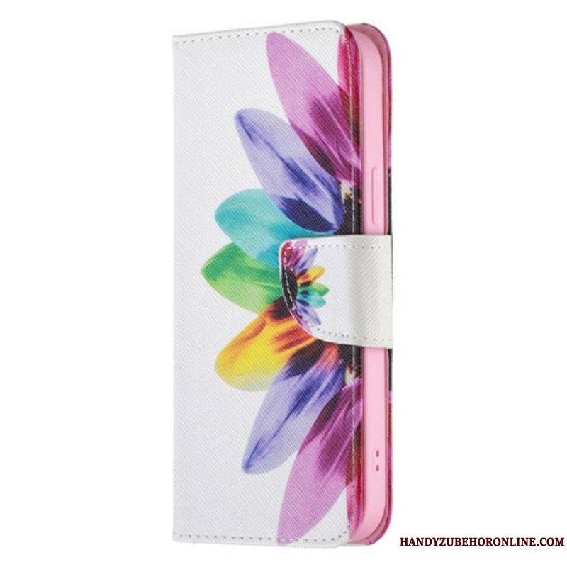 Housse iPhone 13 Pro Max Fleur Aquarelle