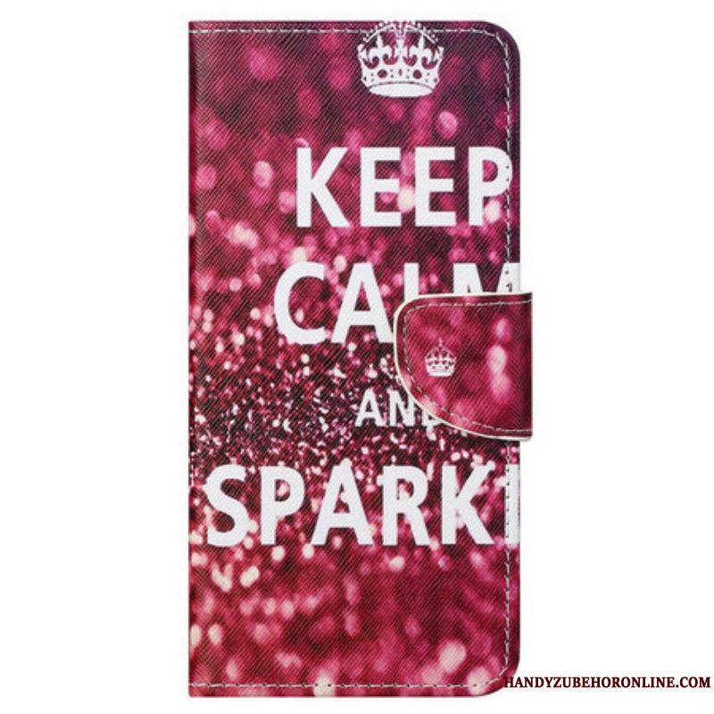 Housse iPhone 13 Pro Max Keep Calm and Sparkle