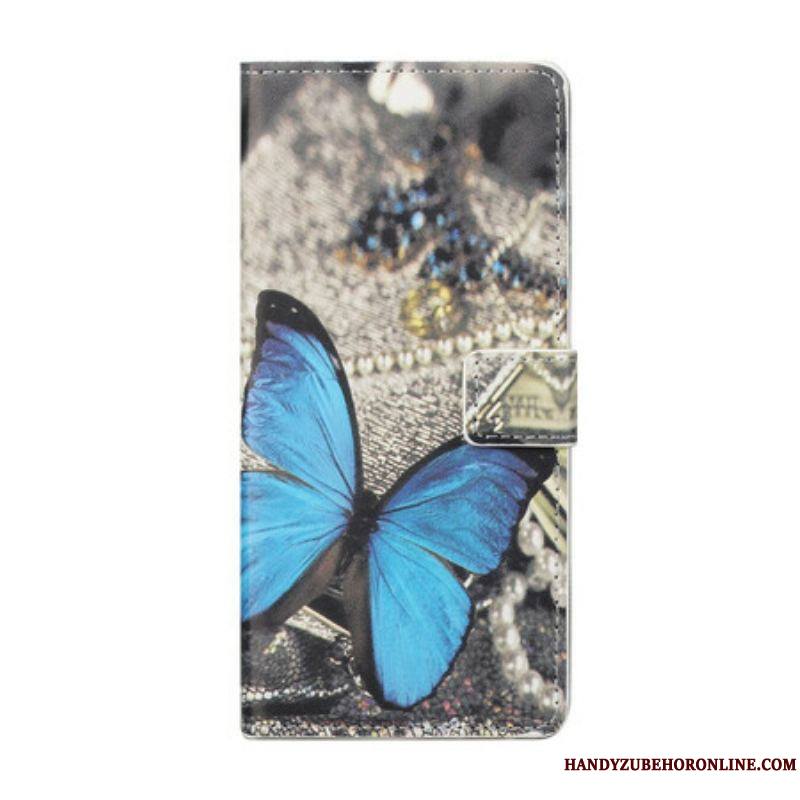 Housse iPhone 13 Pro Papillon Bleu