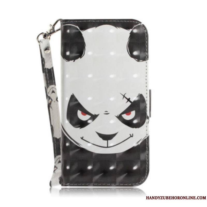 Housse iPhone 14 Plus Angry Panda à Lanière