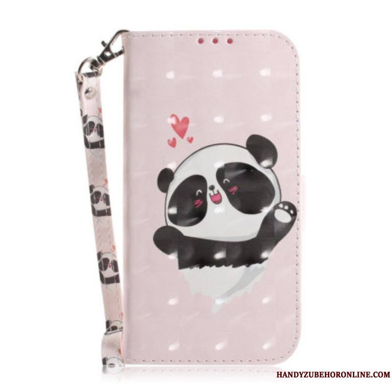 Housse iPhone 14 Plus Panda à Lanière