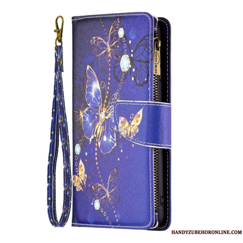 Housse iPhone 14 Pro Portefeuille Papillons