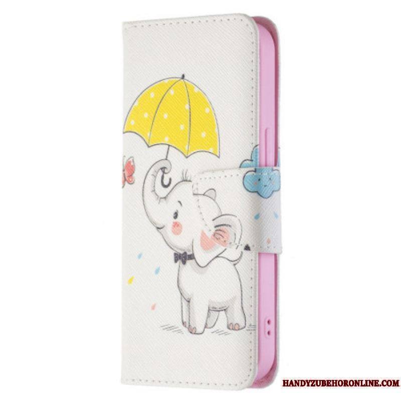 Housse iPhone 15 Bébé Éléphant