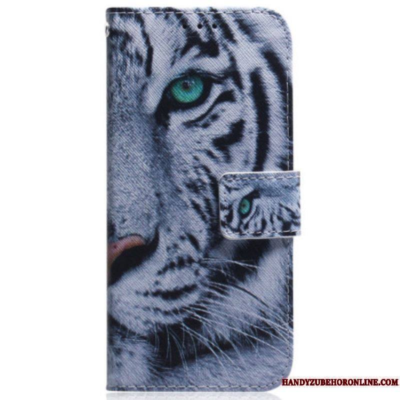 Housse iPhone 15 Tigre Blanc