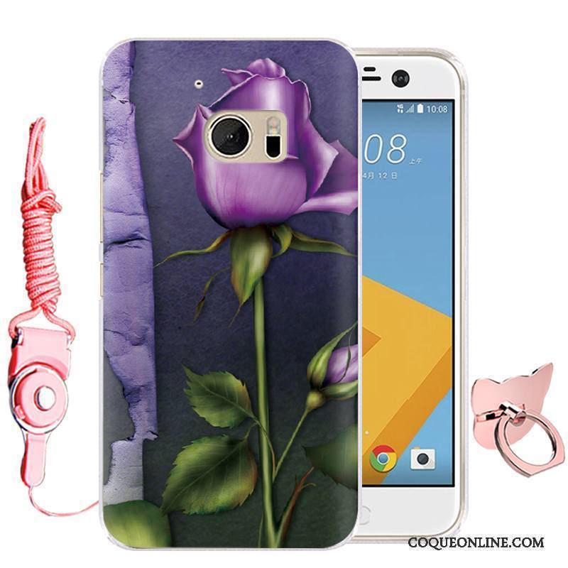 Htc 10 Violet Dessin Animé Silicone Étui Téléphone Portable Protection Coque De Téléphone