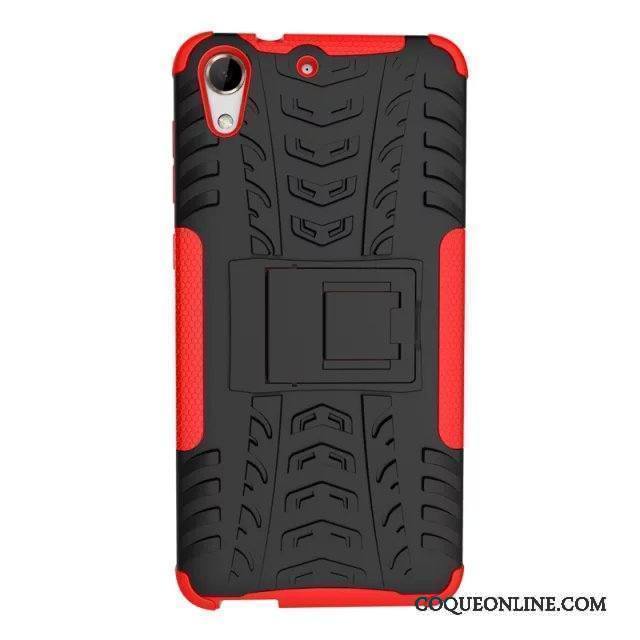 Htc Desire 728 Coque En Silicone Étui Incassable De Téléphone Support Protection Rouge