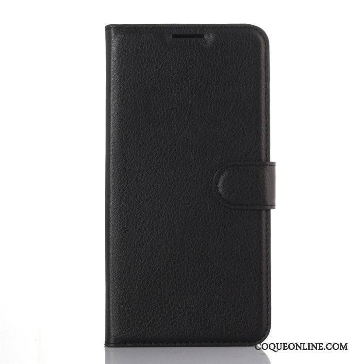 Htc Desire 825 Coque De Téléphone Protection Étui En Cuir Portefeuille Carte Téléphone Portable Noir