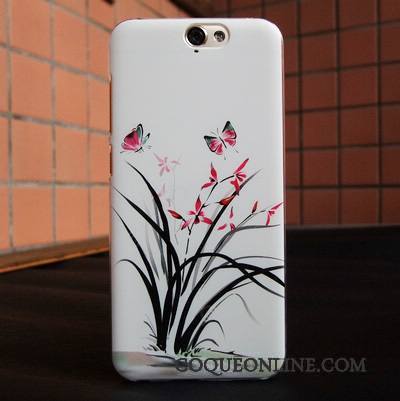 Htc One A9 Téléphone Portable Rose Coque Peinture Étui De Téléphone Tendance