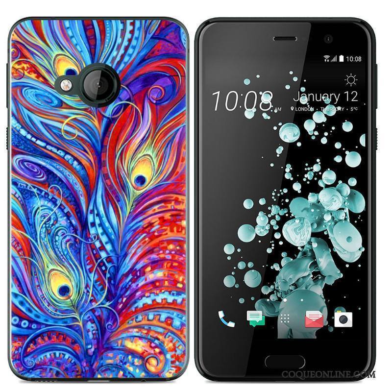 Htc U Play Fluide Doux Téléphone Portable Dessin Animé Coque Étui De Téléphone Silicone