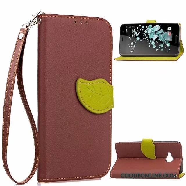 Htc U Play Étui En Cuir Incassable Coque De Téléphone Téléphone Portable Housse Business Créatif