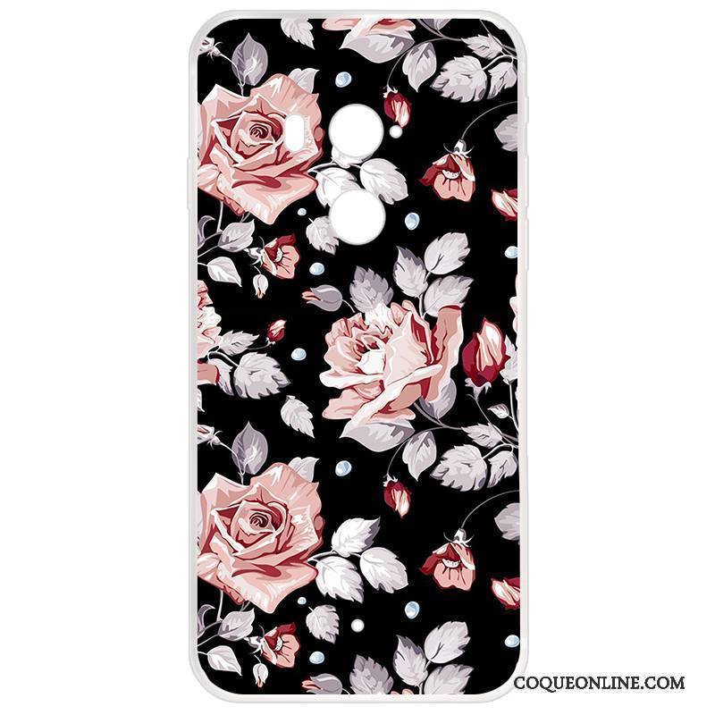 Htc U11+ Coque Dessin Animé Protection Fleurs Fluide Doux Créatif Tout Compris Personnalité