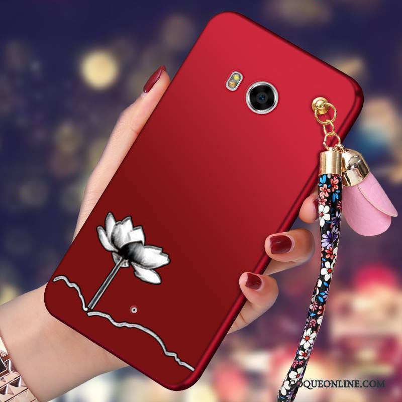 Htc U11 Coque Silicone Créatif Tout Compris Tendance Rouge Protection Étui