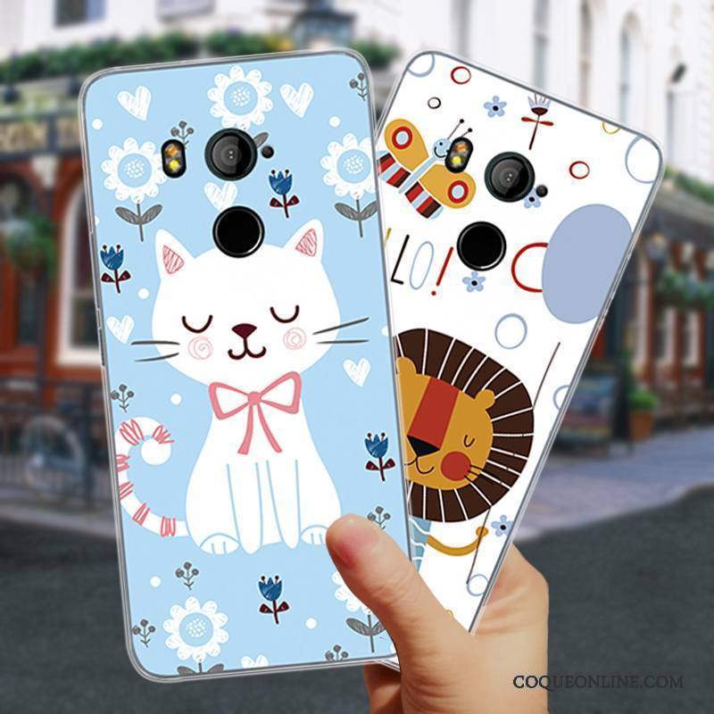 Htc U11+ Fluide Doux Coque De Téléphone Simple Tout Compris Incassable Personnalité Protection