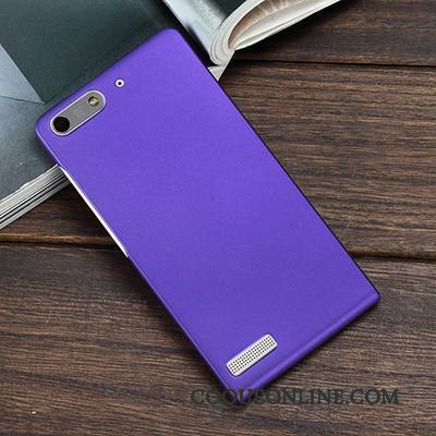 Huawei Ascend G6 Coque De Téléphone Délavé En Daim Difficile Protection Téléphone Portable Étui Violet