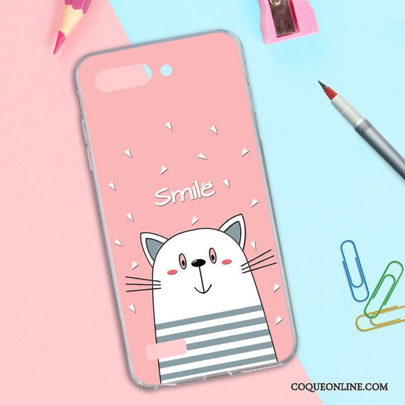 Huawei Ascend G6 Gaufrage Coque De Téléphone Incassable Étui Rose Nouveau Dessin Animé