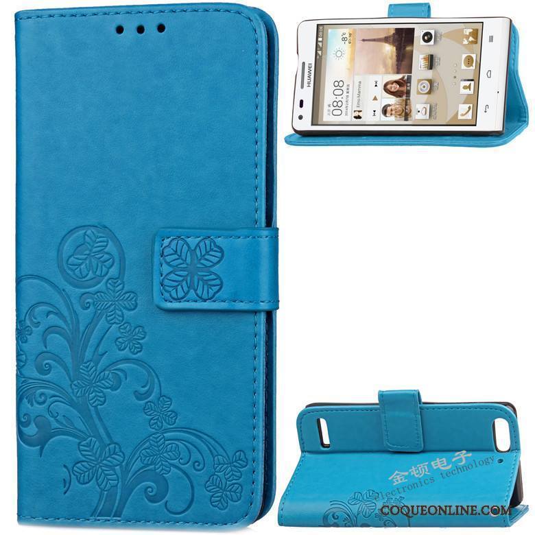 Huawei Ascend G6 Téléphone Portable Coque Clamshell Étui Protection Incassable Étui En Cuir