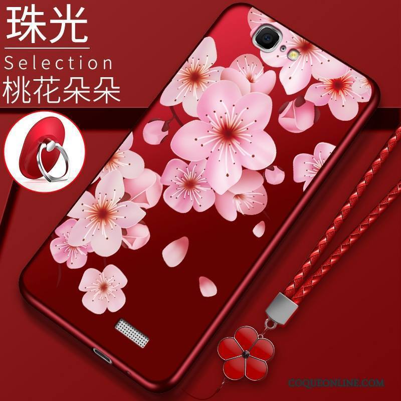 Huawei Ascend G7 Coque Très Mince Fluide Doux De Téléphone Étui Tout Compris Rouge