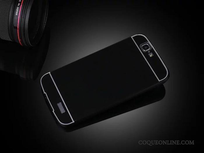 Huawei Ascend G7 Métal Coque Border Étui Téléphone Portable Noir De Téléphone