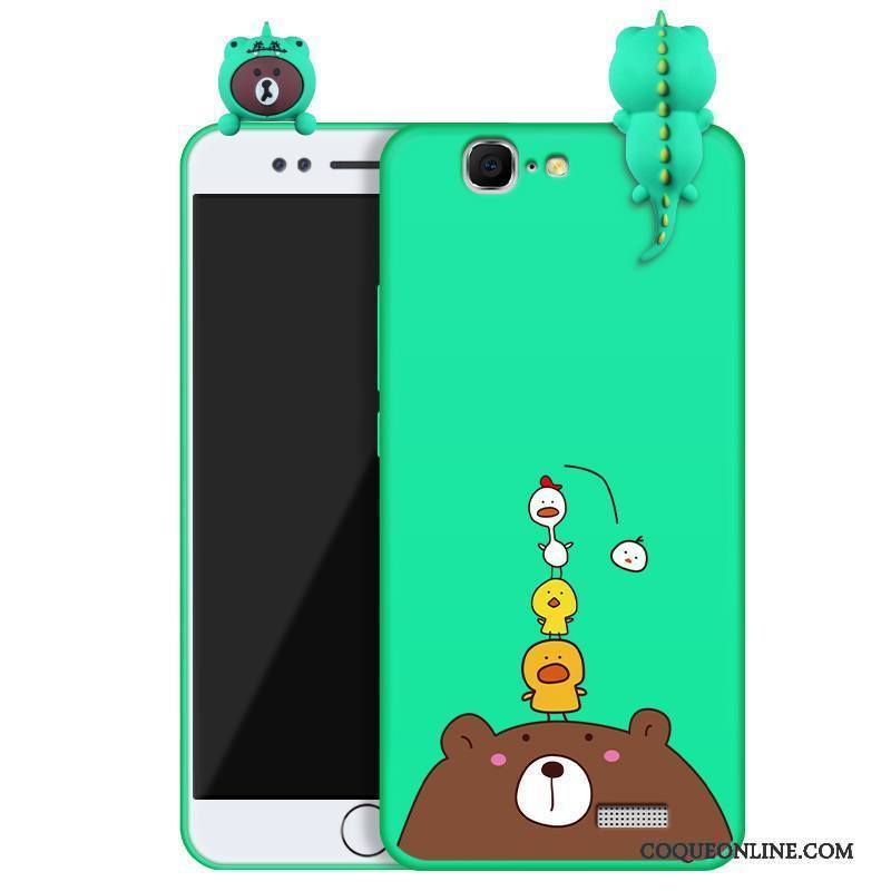 Huawei Ascend G7 Vert Étui Protection Coque De Téléphone Charmant Fluide Doux Silicone