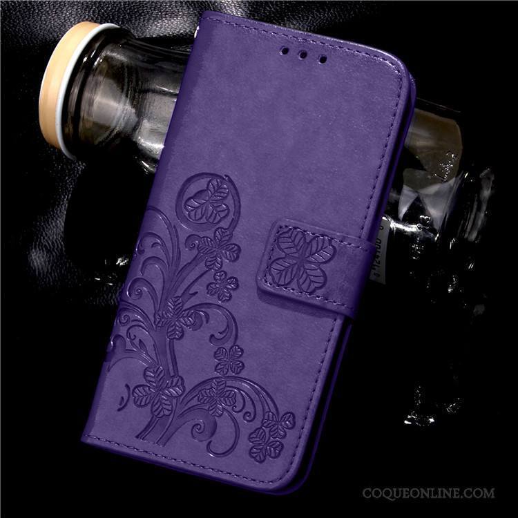 Huawei Ascend G7 Étui Protection Clamshell Coque Étui En Cuir De Téléphone Violet