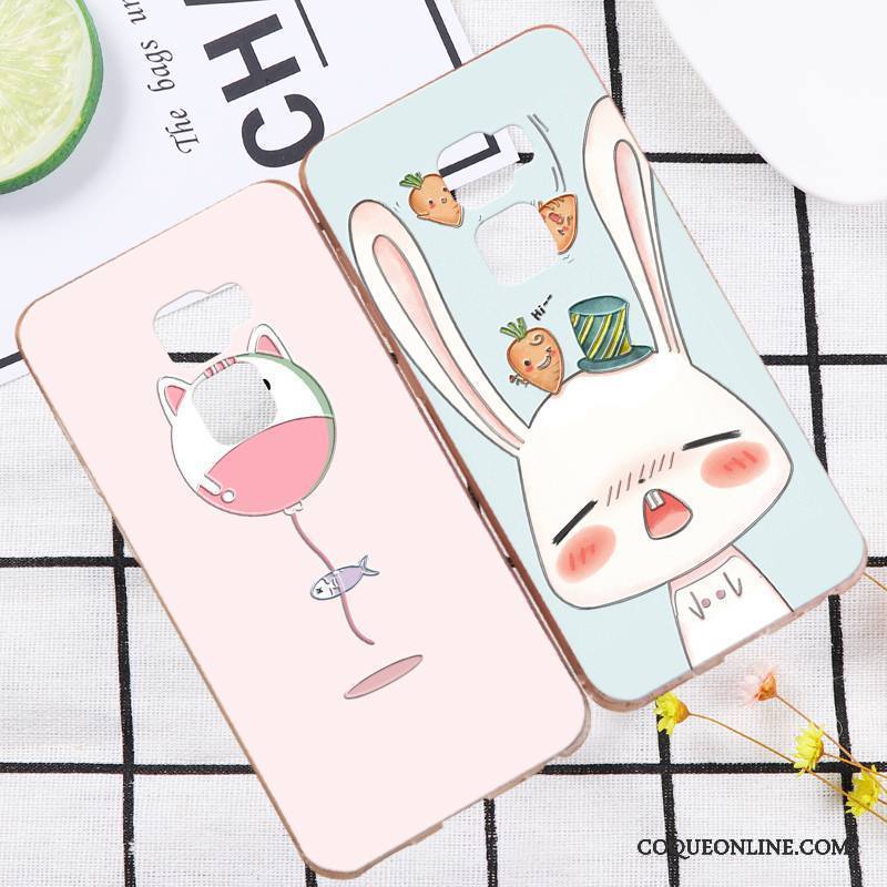 Huawei Ascend Mate 7 Coque De Téléphone Étui Rose Tout Compris Dessin Animé Personnalité Silicone