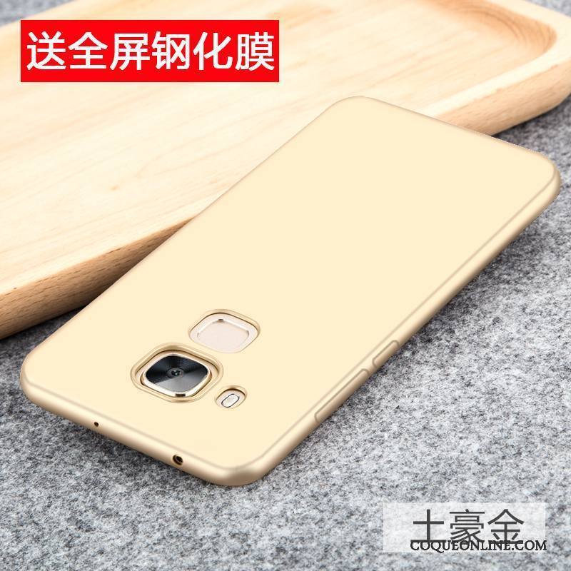 Huawei G7 Plus Coque De Téléphone Silicone Protection Incassable Étui Fluide Doux Or