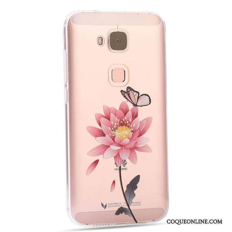 Huawei G7 Plus Coque De Téléphone Étui Créatif Tout Compris Rose Fluide Doux Protection