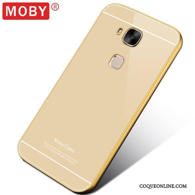 Huawei G7 Plus Coque Métal Or Couvercle Arrière Border De Téléphone