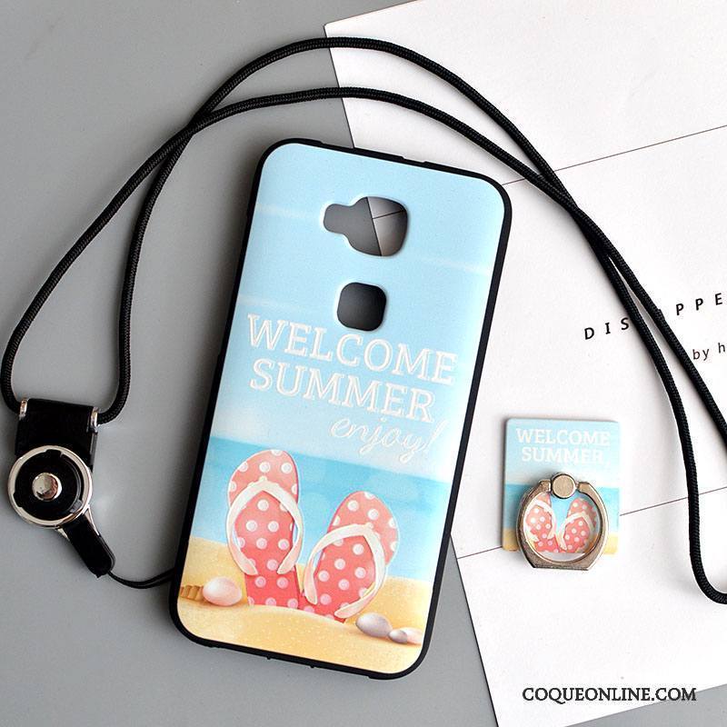 Huawei G7 Plus Coque Ornements Suspendus Dessin Animé Fluide Doux De Téléphone Téléphone Portable Étui