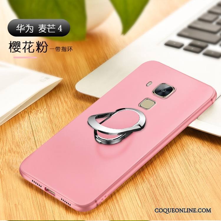 Huawei G7 Plus Silicone Coque De Téléphone Rose Étui À Bord