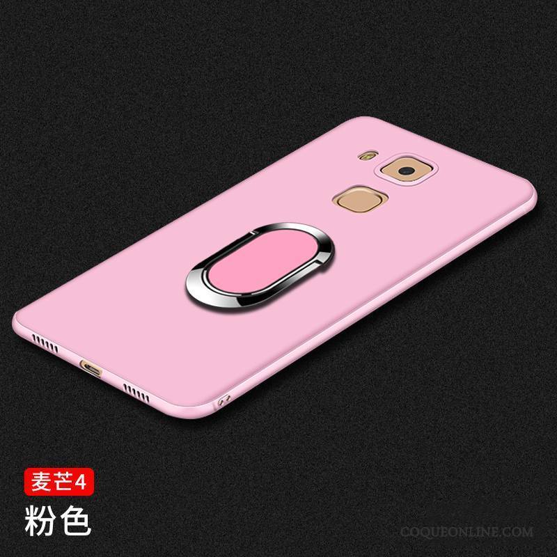 Huawei G7 Plus Silicone Protection Coque De Téléphone Étui Tout Compris Rose Transparent
